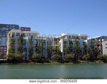 San Francisco - May 18, 2011: Mission Creek And Modern Condo Building, 255 Berry Street, And Other B
