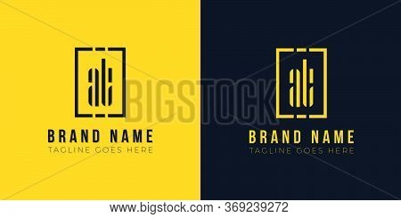 Minimalist Abstract Initial Letter At Logo.