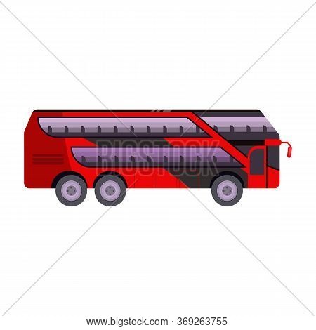 Red Two-decker Bus Illustration. Vehicle, Trip, Autobus. Transport Concept. Illustration Can Be Used