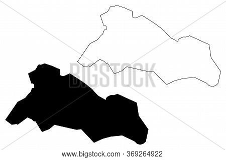 Tabriz City (islamic Republic Of Iran, Persia, East Azerbaijan Province) Map Vector Illustration, Sc