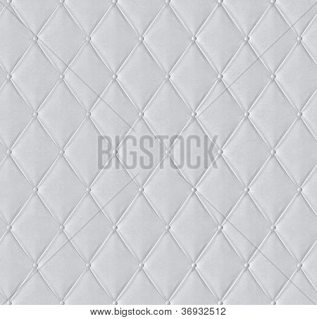 White quilted leather tiled texture