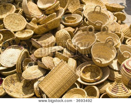 고리 버들 세공 배경