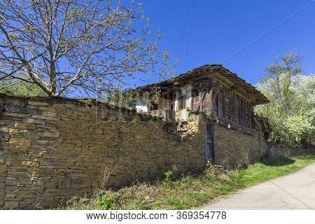 Typical Street And Old Houses At Historical Village Of Staro Stefanovo, Lovech Region, Bulgaria