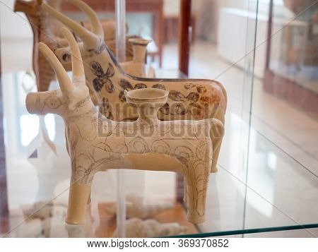Ancient Greek Exhibits Of The Museum In Milos