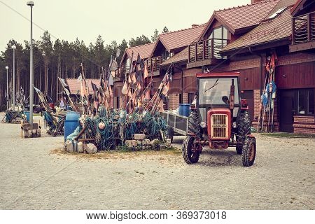 Debki, Poland - May 25, 2020 - Fishing Harbor In The Seaside Village Of Debki On The Baltic Sea