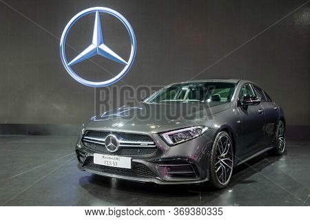 Nonthaburi-thailand 28 Nov 2018: Mercedes-amg Cls 53 4matic+ On Display At The 35th Thailand Interna