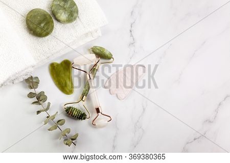 Chinese Guasha For Massage. Spa, Skin Care, Body Treatment. Body Health Care. Medical Tool.