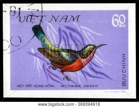 Saint Petersburg, Russia - May 31, 2020: Postage Stamp Issued In The Vietnam With The Image Of The P
