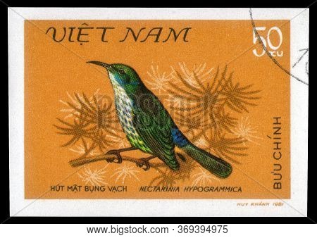 Saint Petersburg, Russia - May 31, 2020: Postage Stamp Issued In The Vietnam With The Image Of The P