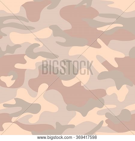 Camouflage Seamless Pattern In Delicate Colors For Printing On Fabrics For Childrens And Sportswear