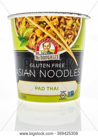 Winneconne,  Wi - 2 June 2020: A Package Right Foods Dr Mcdougalls Asian Noodles In Pad Thai Flavor 