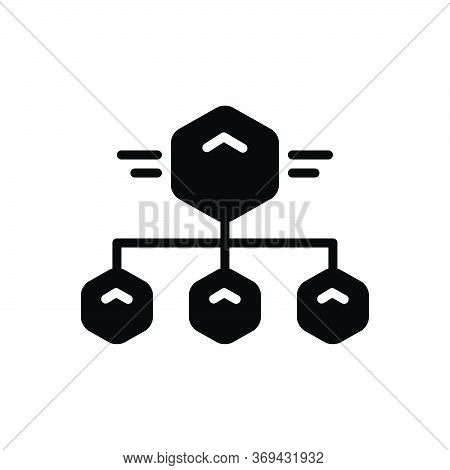 Black Solid Icon For Subtask Little Minor Small Task