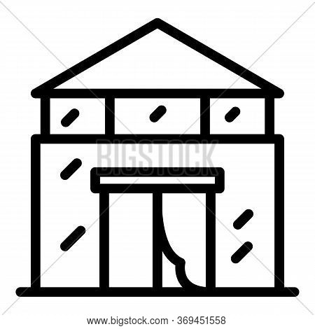 Agronomist Building Icon. Outline Agronomist Building Vector Icon For Web Design Isolated On White B