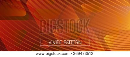 Vivid Fluid Flow. Orange Dynamic Wallpaper. 3d Abstract Lines. Creative Brochure. Yellow Fluid Flow.