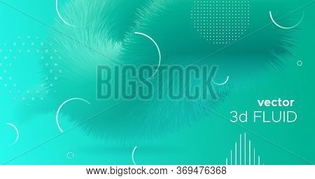 Blue Gradient Fluid. Wave Graphic Motion. Vibrant Background. Vector Music Gradient Fluid. Geometric
