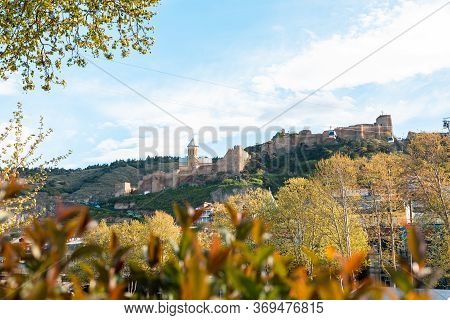 Tbilisi, Georgia, April 18, 2019: Saint Georges Church Is A 13th Century Armenian Church In The Old 