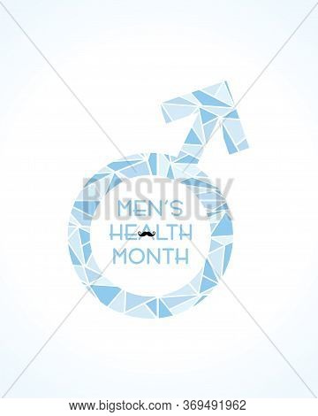 Vector Illustration For Men's Health Awareness Month Which Is Observed In Month Of June