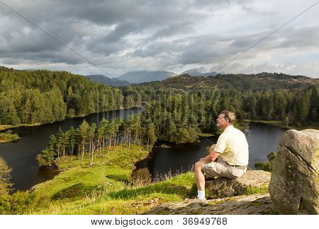 Vista sopra Tarn Hows In inglese Lake District