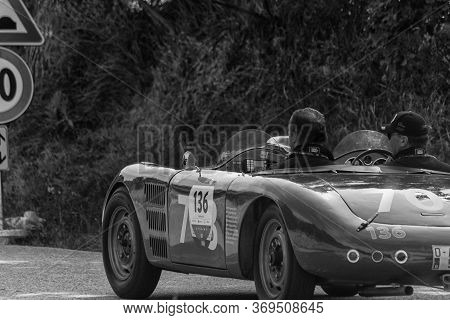 Pesaro Colle San Bartolo , Italy - May 17 - 2018 : Db CitroËn Barquette 1945 Racing Car In Rally Mil