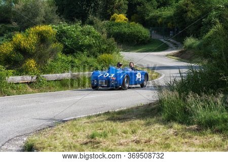 Pesaro Colle San Bartolo , Italy - May 17 - 2018 : Db CitroËn Barquette 1945 Racing Car In Rally Mil