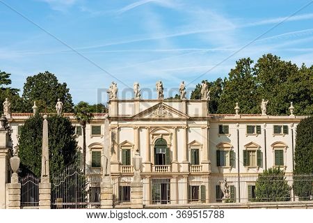 Arbizzano Di Negrar, Verona, Italy - Aug 29, 2014: Villa Mosconi Bertani Also Known As Villa Novare.
