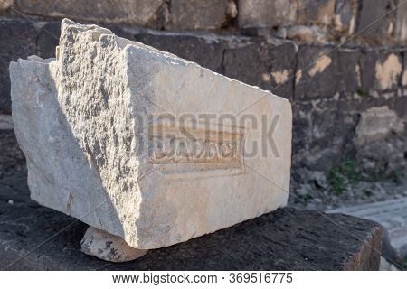 Remains Of Columns In Ruins Of The Greek - Roman City Of The 3rd Century Bc - The 8th Century Ad Hip
