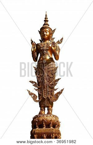 Buddha d'oro, Kanjanaburi Thailandia