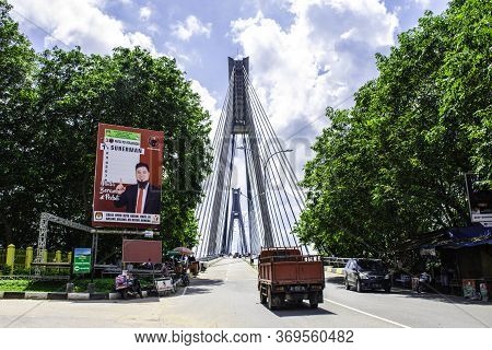 Barelang Bridge, Batam Indonesia - Nov 30, 2018, Beautiful Landmark And Tourist Attraction Palce In 