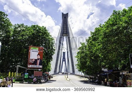 Barelang Bridge, Batam Indonesia - Nov 30, 2018, Beautiful Landmark And Tourist Attraction Palce In 
