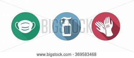 Sanitation Accessories Icon To Help During Corona Virus Or Covid 19