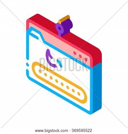 Phishing Icon Vector. Isometric Phishing Sign. Color Isolated Symbol Illustration