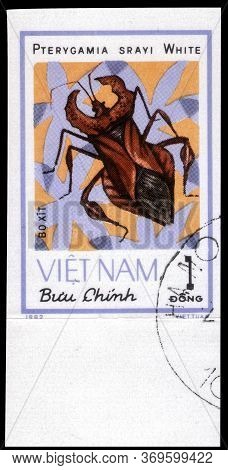Saint Petersburg, Russia - May 31, 2020: Postage Stamp Issued In The Vietnam With The Image Of The S