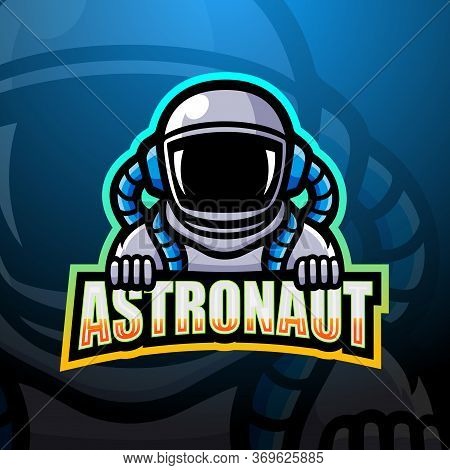 Vector Illustration Of Astronaut Mascot Esport Logo Design