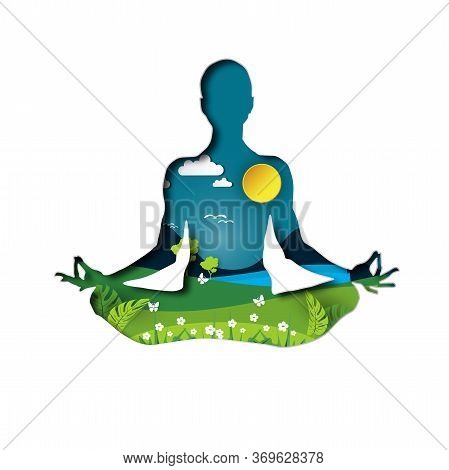21 June-international Yoga Day,yoga Body Posture, Vector Illustration - Vector