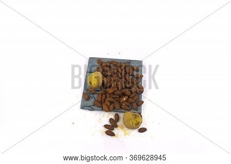 Dry Fruits Flavor In A White Background