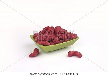 Dry Fruits Flavor In A White Background