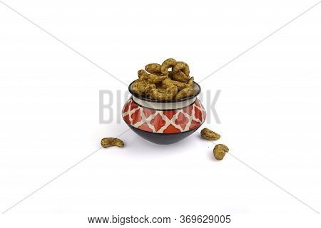 Dry Fruits Flavor In A White Background