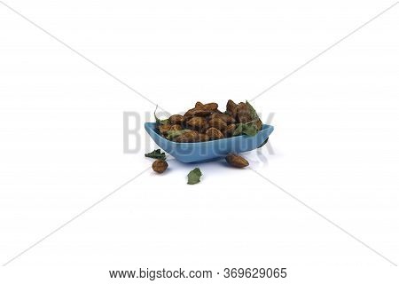 Dry Fruits Flavor In A White Background