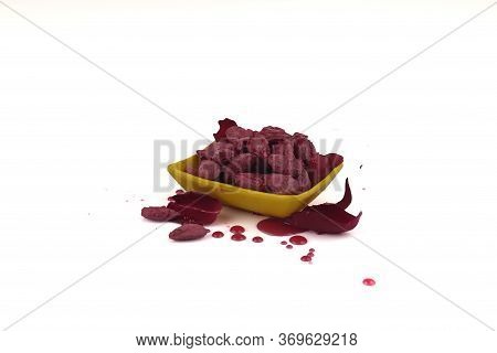 Dry Fruits Flavor In A White Background