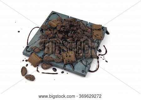 Dry Fruits Flavor In A White Background