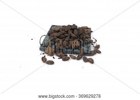 Dry Fruits Flavor In A White Background