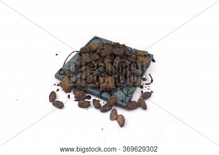 Dry Fruits Flavor In A White Background