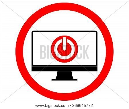 Digital Detox. No Smartphone Prohibition Sign, Vector Illustration, Eps 8 , No Transparencies, No Me