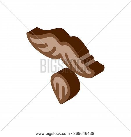 Goatee Beard Mustache Icon Vector. Isometric Goatee Beard Mustache Sign. Color Isolated Symbol Illus