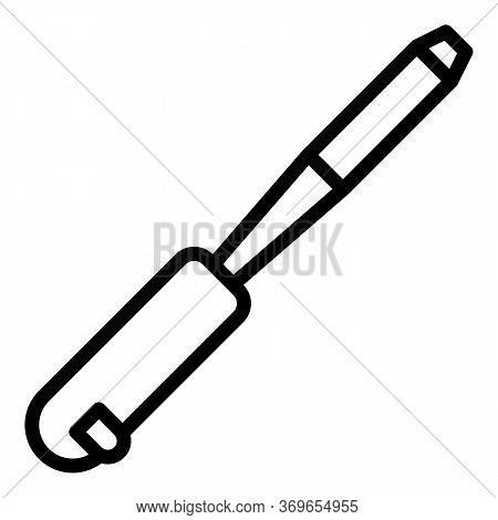 Construction Chisel Icon. Outline Construction Chisel Vector Icon For Web Design Isolated On White B
