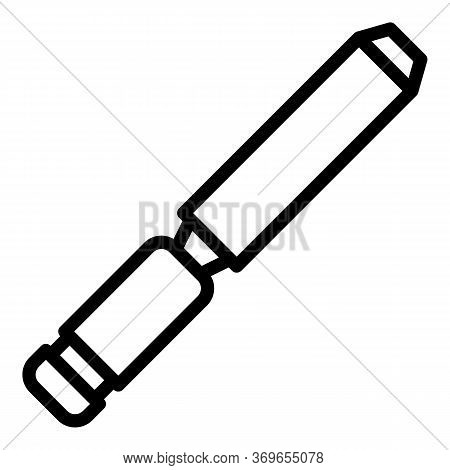 Industry Chisel Icon. Outline Industry Chisel Vector Icon For Web Design Isolated On White Backgroun