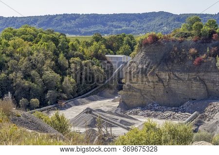 Landscape Around A Stone Pit In Southern Germany