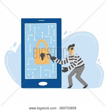 Scammer Attack, Email Phishing, Cyber Hacker, Online Fraud, Security Concept Design For Web, Banner,