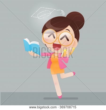 Back To School, The Girl Hope To Sucecess For The Graduate, Back To School