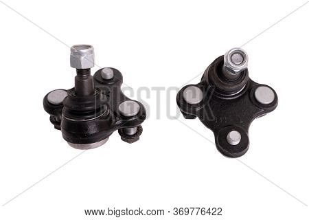 Car Wheel Ball Joint Isolated. New Spherical Car Parts Ball Joint